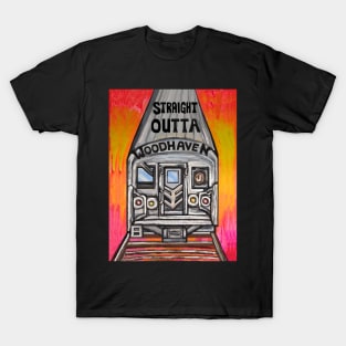 Straight Outta Woodhaven J Train T-Shirt